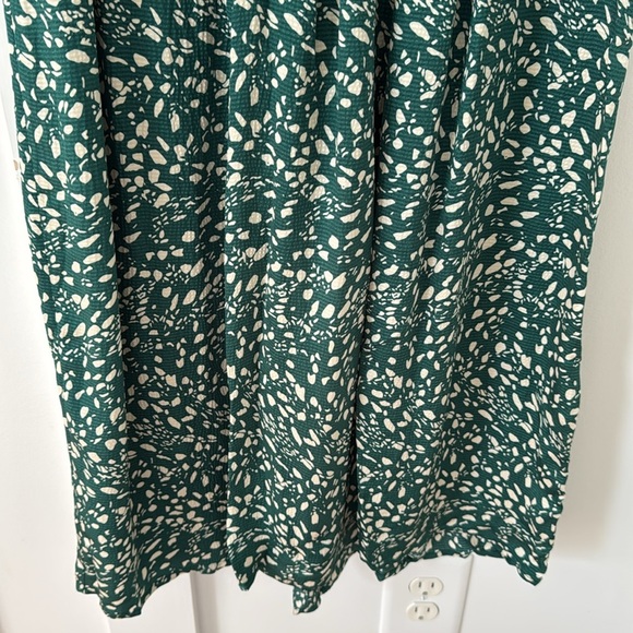 BA&SH Esmee Printed Midi Dress - Green Size 1/S - Picture 8 of 14